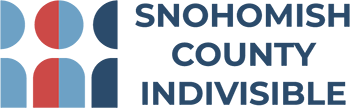 a text logo that reads "Snohomish County Indivisible"